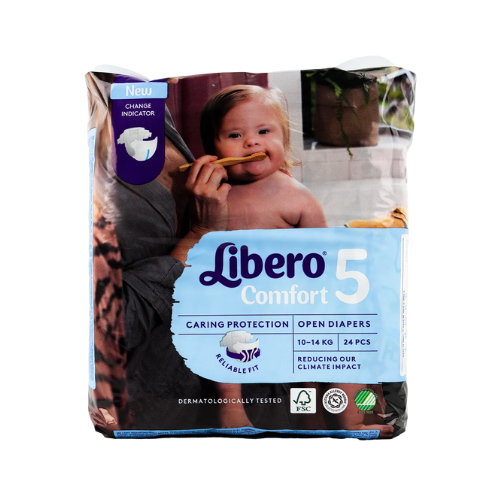 حفاضة ليبرو كومفورت مقاس 5، 10-14 كجم،